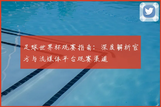 足球世界杯观赛指南:深度解析官方与流媒体平台观赛渠道